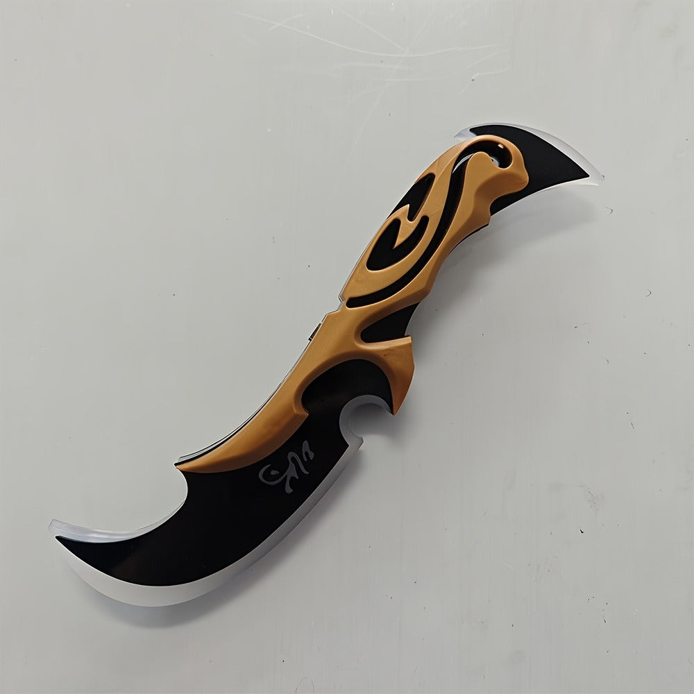 Costume Accessories Rechargeable LED Half Moon Blade Prop, 30cm, with Five Light Color Options