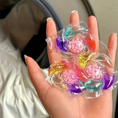 Multicolor Laundry Detergent Gel Pods with Individual Pod Design in 200g, 300g or 600g Packages