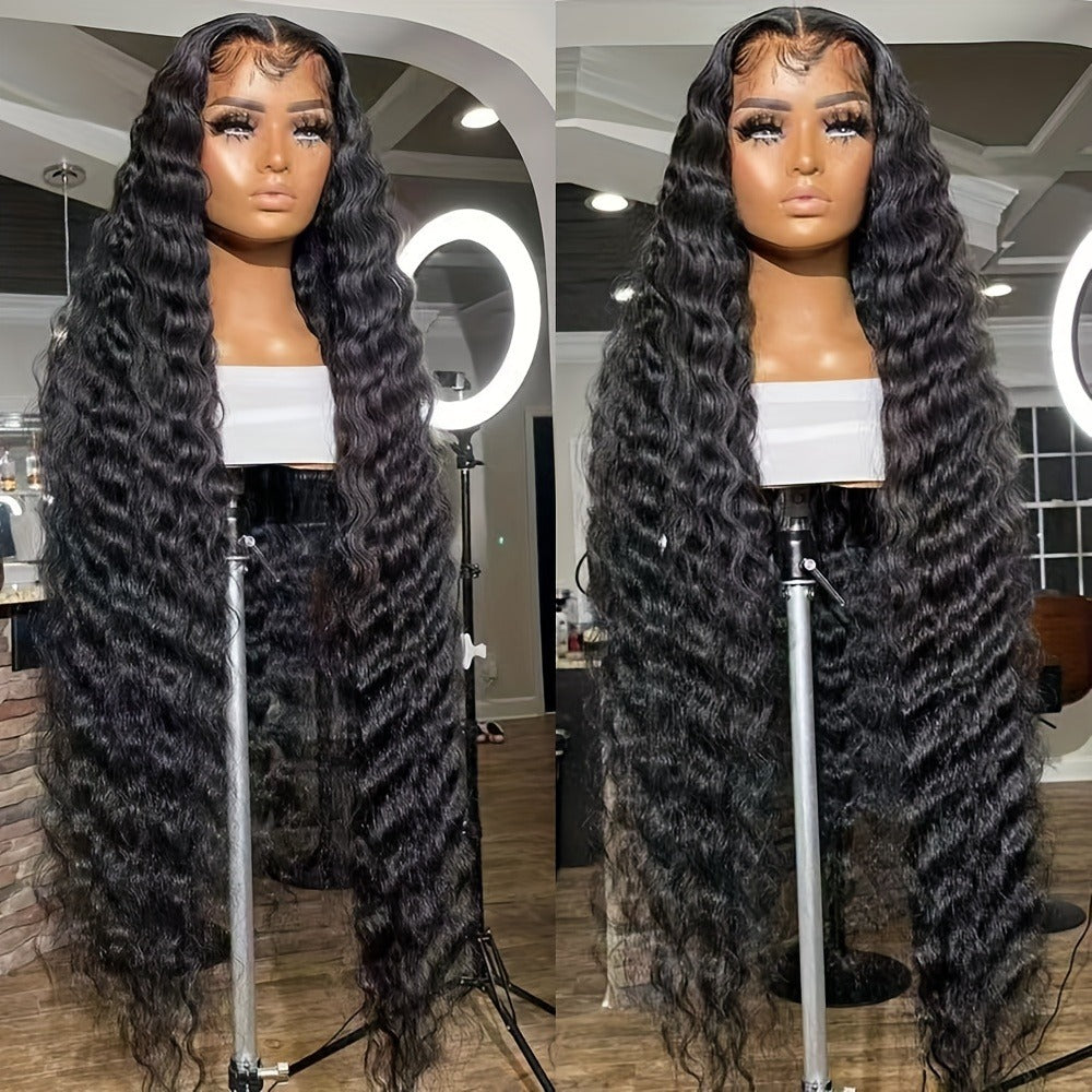 Synthetic Wig 13x4 Lace Front Loose Curly Wave, Glueless in 24- or 32-Inch Lengths for Parties