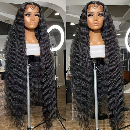Synthetic Wig 13x4 Lace Front Loose Curly Wave, Glueless in 24- or 32-Inch Lengths for Parties