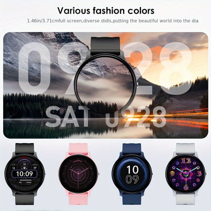 Smartwatch Fitness Tracker with IP68 Rating, SIM-Free Calling, Music and 100+ Sport Modes in Blue