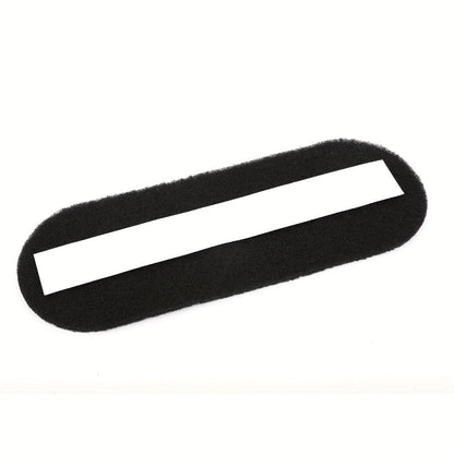 Thirty-Piece Black Ceiling Fan Blade Filter Pad Set with Adhesive Backing and Activated Carbon Layer