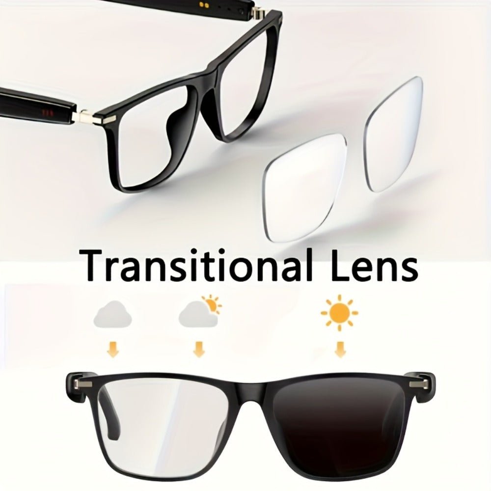 Smart Glasses 160-Language Translation Eyewear with Open-Ear Audio and Ten Photochromic or Filter Lens Options
