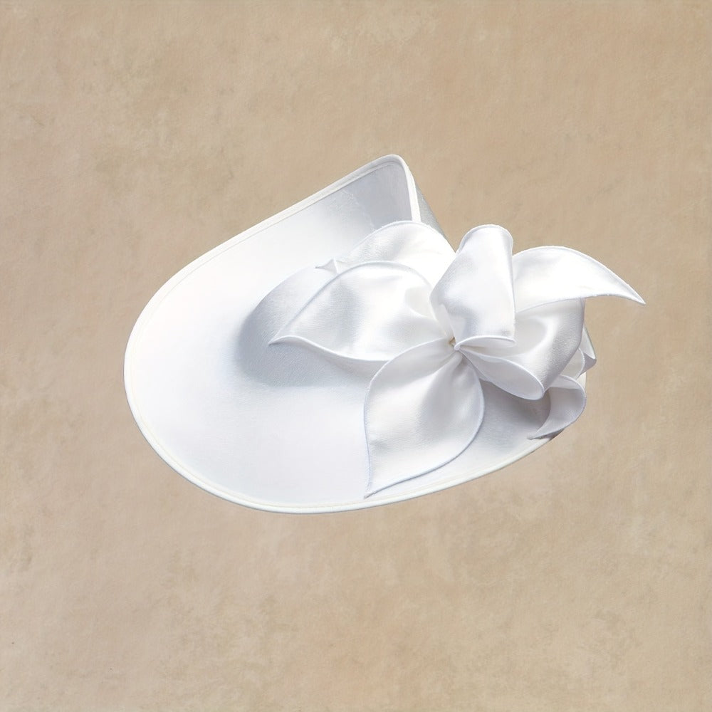 Fascinators & Derby Hats - Fascinator Hat for Women Wide Brim Hat Wedding Headpiece Tea Bridal Hair - product detail view 3