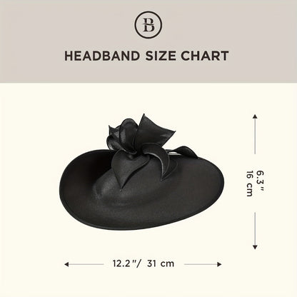 Fascinators & Derby Hats - Fascinator Hat for Women Wide Brim Hat Wedding Headpiece Tea Bridal Hair - product detail view 5