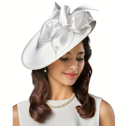 Fascinators & Derby Hats - Fascinator Hat for Women Wide Brim Hat Wedding Headpiece Tea Bridal Hair - product detail view 7