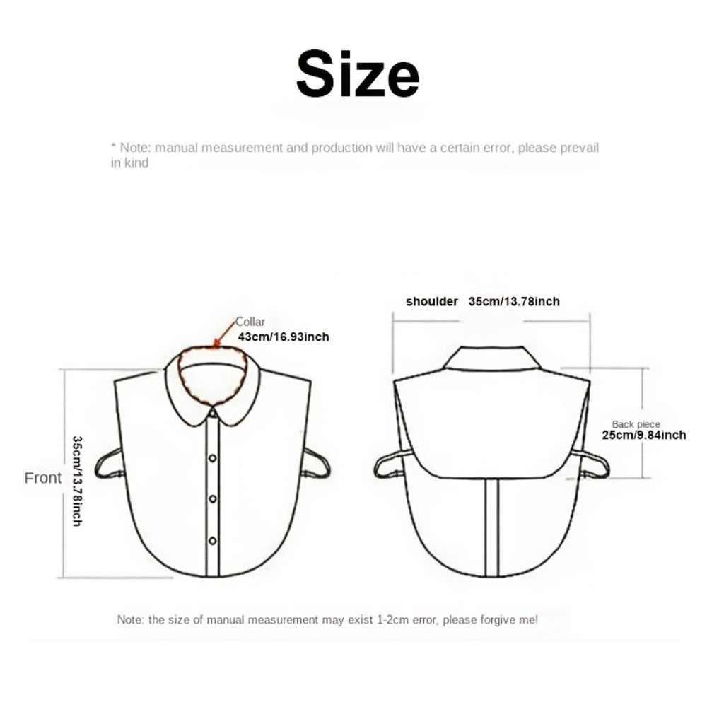 Fashion Accessories - Rhinestone Faux Collar with Shoulder Straps for Women Detachable - product detail view 3