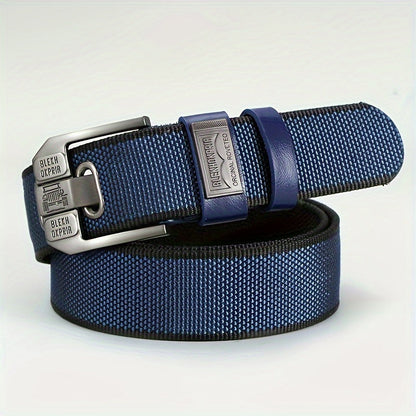 Fashion Belt - No-Hole Sliding Buckle Unisex Alloy Square Buckle Ratchet Adjustable - product detail view 23