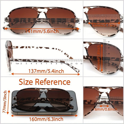 Fashion Glasses - Double Bridge for Women 3 Pack Minimalist Eyewear Tortoiseshell Black Tan - product detail view 8