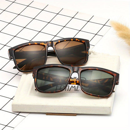 Fashion Glasses - Eyeglasses Unisex Trendy Frame Men Women Office Leopard Print Black Gray - main product view