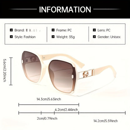 Fashion Glasses - Retro Rectangle Women Anti-Reflective PC Lens Lightweight Plastic Frame - product detail view 2