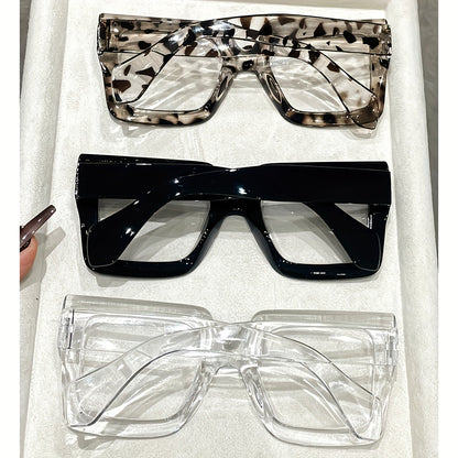 Fashion Glasses - Set 3pcs 4pcs Vintage Square Full Rim Clear Lens Eyeglasses Lightweight - product detail view 9