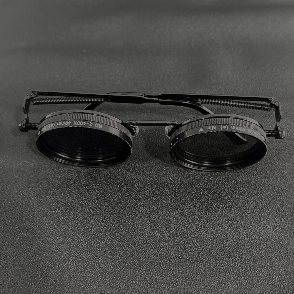 Fashion Glasses - Steampunk Vintage Flip Spin Adjustable Gradient Lens Alloy Frame - product detail view 5