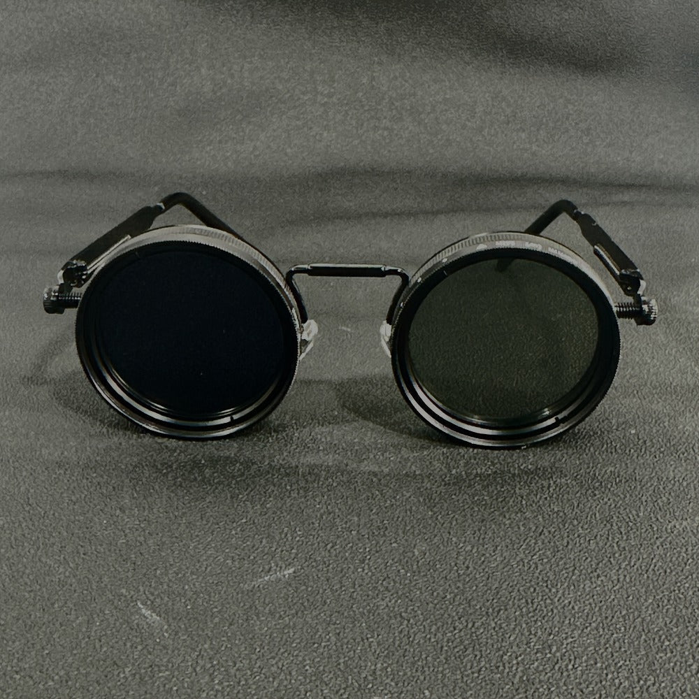 Fashion Glasses - Steampunk Vintage Flip Spin Adjustable Gradient Lens Alloy Frame - product detail view 10