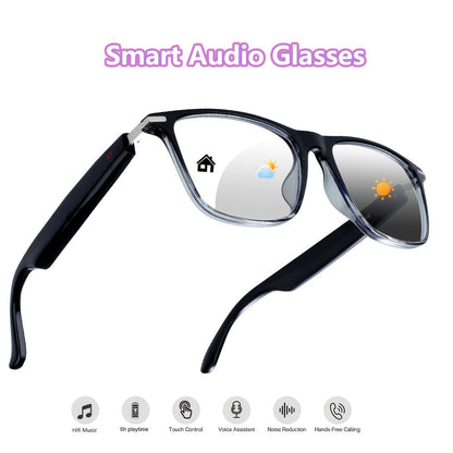Fashion Sunglasses - Bluetooth Glasses Smart Audio Photochromic Lenses Anti Blue Light - product detail view 3