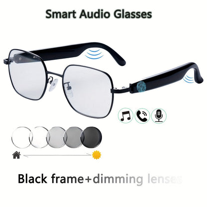 Fashion Sunglasses - Bluetooth Glasses Smart Audio Photochromic Lenses Anti Blue Light - product detail view 8