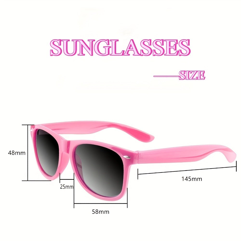 Fashion Sunglasses - Neon 12 Pack Bulk UV400 Polarized Favors - Colorful Shades for Beach Pool - product detail view 4