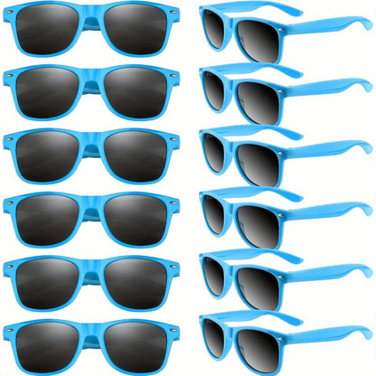 Fashion Sunglasses - Neon 12 Pack Bulk UV400 Polarized Favors - Colorful Shades for Beach Pool - product detail view 12