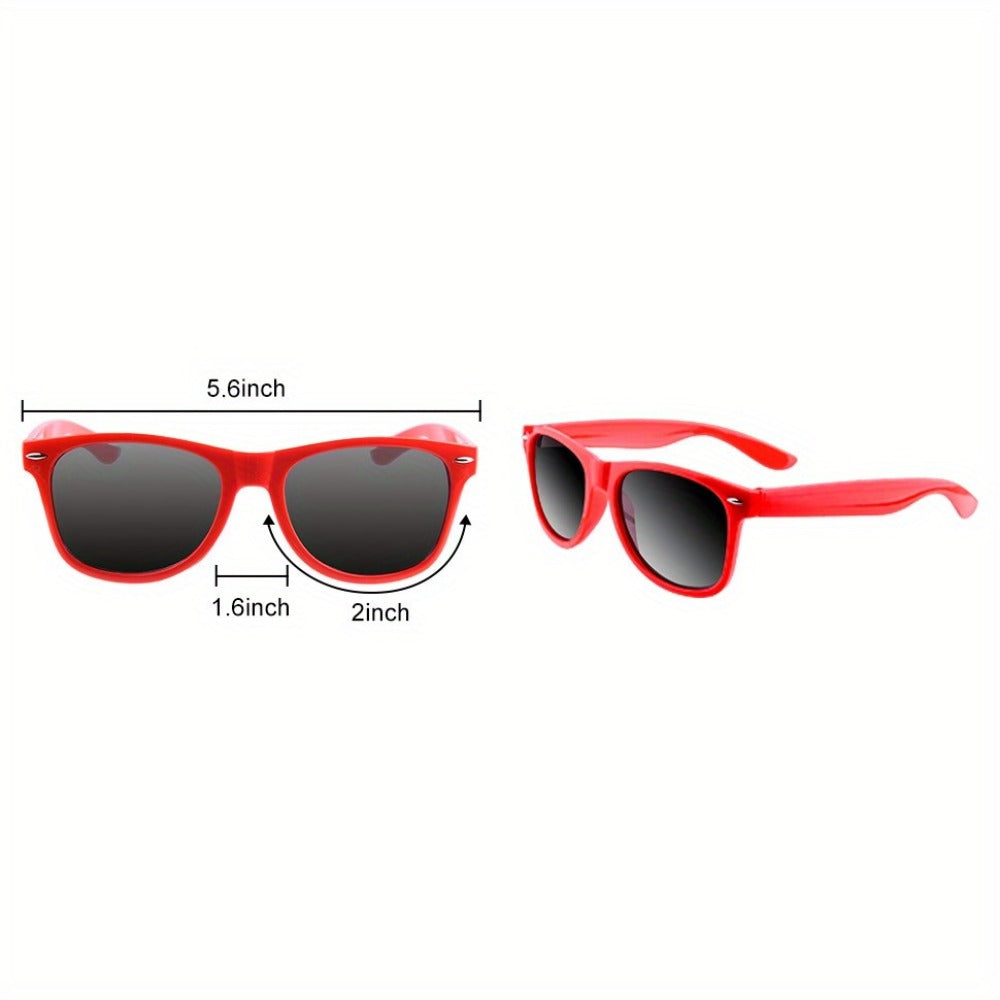 Fashion Sunglasses - Neon 12 Pack Bulk UV400 Polarized Favors - Colorful Shades for Beach Pool - product detail view 14