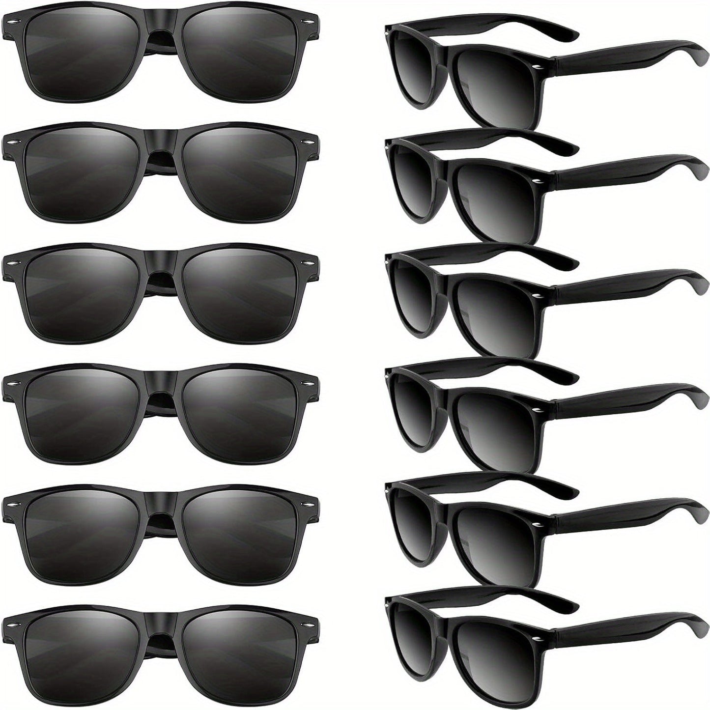 Fashion Sunglasses - Neon 12 Pack Bulk UV400 Polarized Favors - Colorful Shades for Beach Pool - product detail view 15