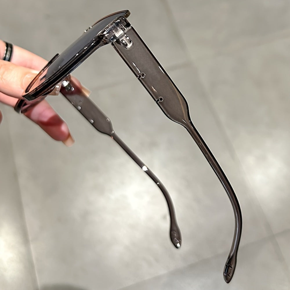 Fashion Sunglasses - Oversized Unisex Semi-Circular Glare Resistant Trendy Shades 5 Lens Colors - product detail view 20