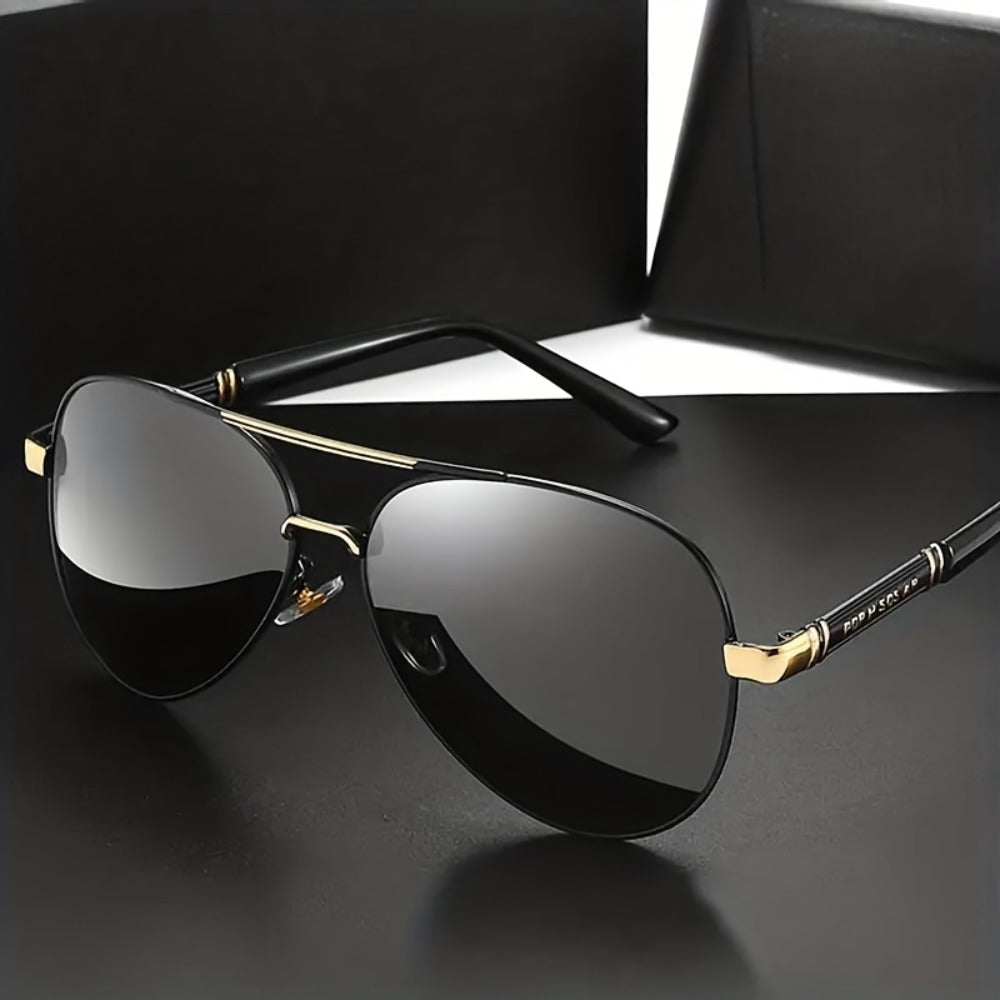 Fashion Sunglasses - Polarized Double Bridge Unisex UV400 Anti-Glare Eyewear for Hiking - main product view