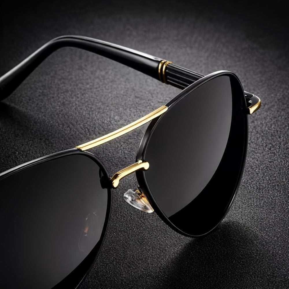 Fashion Sunglasses - Polarized Double Bridge Unisex UV400 Anti-Glare Eyewear for Hiking - product detail view 3
