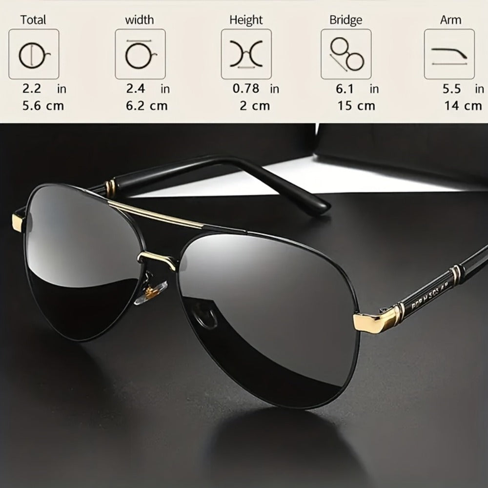 Fashion Sunglasses - Polarized Double Bridge Unisex UV400 Anti-Glare Eyewear for Hiking - product detail view 8