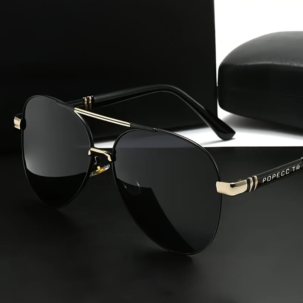 Fashion Sunglasses - Polarized Double Bridge Unisex UV400 Anti-Glare Eyewear for Hiking - product detail view 9