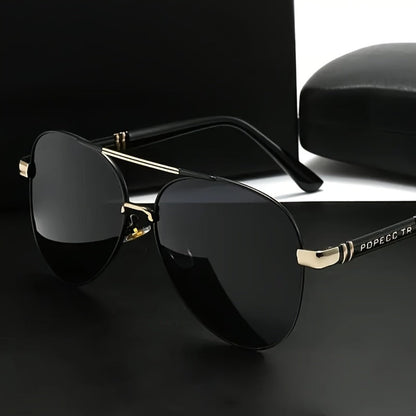 Fashion Sunglasses - Polarized Double Bridge Unisex UV400 Anti-Glare Eyewear for Hiking - product detail view 9