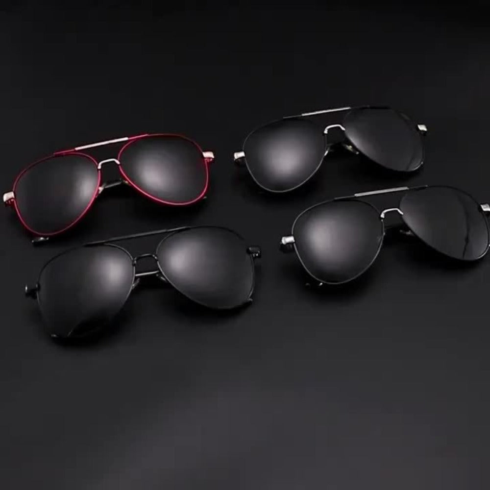 Fashion Sunglasses - Polarized Double Bridge Unisex UV400 Anti-Glare Eyewear for Hiking - product detail view 11