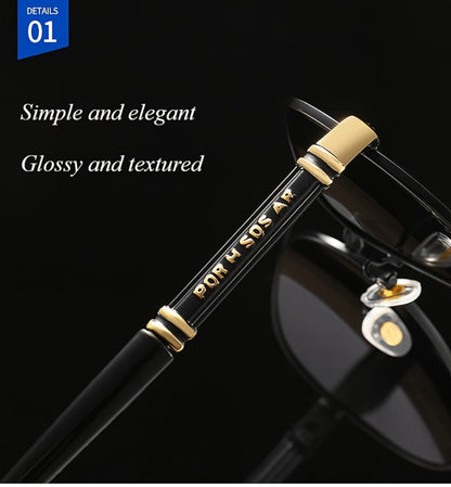Fashion Sunglasses - Polarized Double Bridge Unisex UV400 Anti-Glare Eyewear for Hiking - product detail view 12