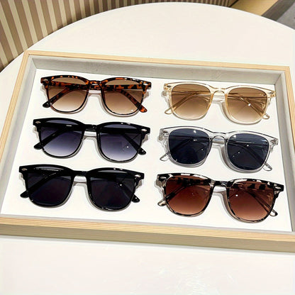 Fashion Sunglasses - Round 6 Pack Small Retro Frame Mixed Color Assorted Unisex - European - product detail view 9