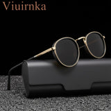 Polarized black-gray lenses with Golden frame