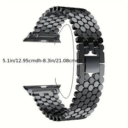 Fashion Watch - Apple Band Stainless Steel with Link Removal Tool Metal Push-Button Clasp - product detail view 2
