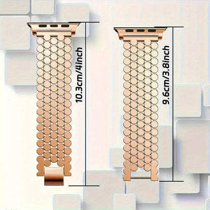 Fashion Watch - Apple Band Stainless Steel with Link Removal Tool Metal Push-Button Clasp - product detail view 4
