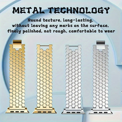 Fashion Watch - Apple Band Stainless Steel with Link Removal Tool Metal Push-Button Clasp - product detail view 6
