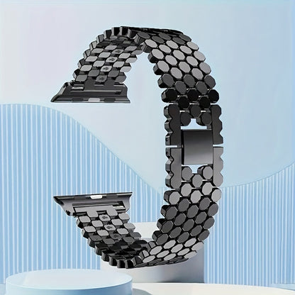 Fashion Watch - Apple Band Stainless Steel with Link Removal Tool Metal Push-Button Clasp - product detail view 13