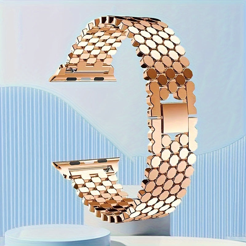 Fashion Watch - Apple Band Stainless Steel with Link Removal Tool Metal Push-Button Clasp - product detail view 16