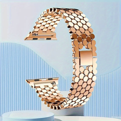 Fashion Watch - Apple Band Stainless Steel with Link Removal Tool Metal Push-Button Clasp - product detail view 16