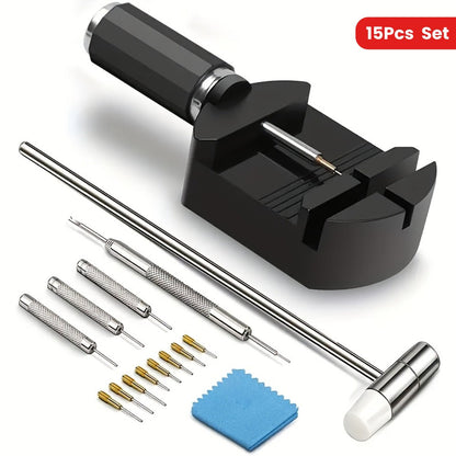 Fashion Watch - Band Removal Tool Kit 15pcs Stainless Steel Professional Band Pin Remover - main product view