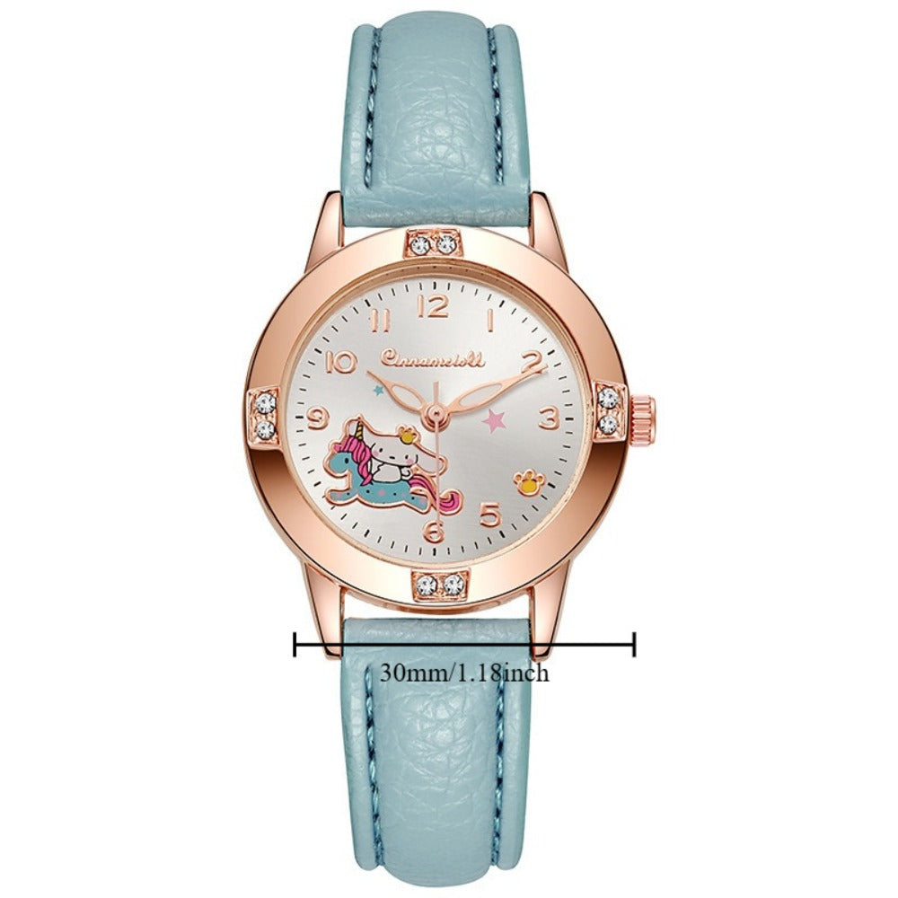 Fashion Watch - Cute Cartoon Character Set of 5 - Kawaii Anime Wristwatch Bundle for Girls - product detail view 4