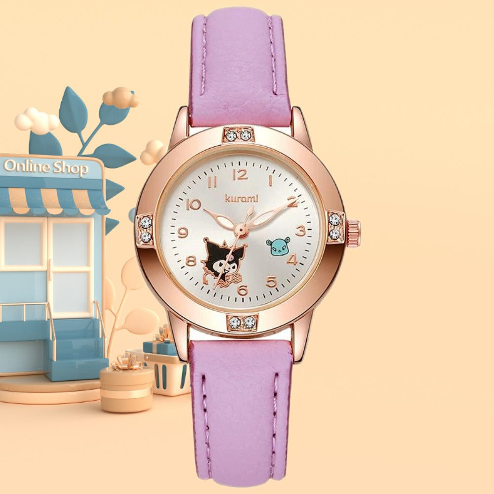 Fashion Watch - Cute Cartoon Character Set of 5 - Kawaii Anime Wristwatch Bundle for Girls - product detail view 5