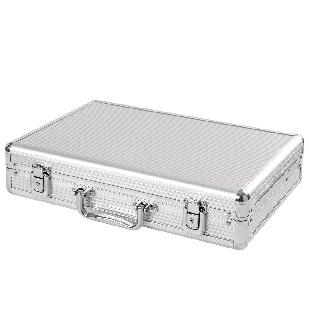 Fashion Watch - Display Case 24 Slot Lockable Aluminum Portable Storage Box with Latch - product detail view 3