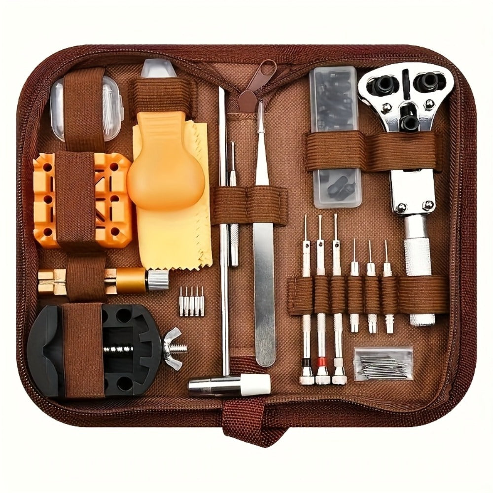 Fashion Watch - Repair Tool Kit 72pcs Professional Watchmaker Set with Case Opener, Case - main product view