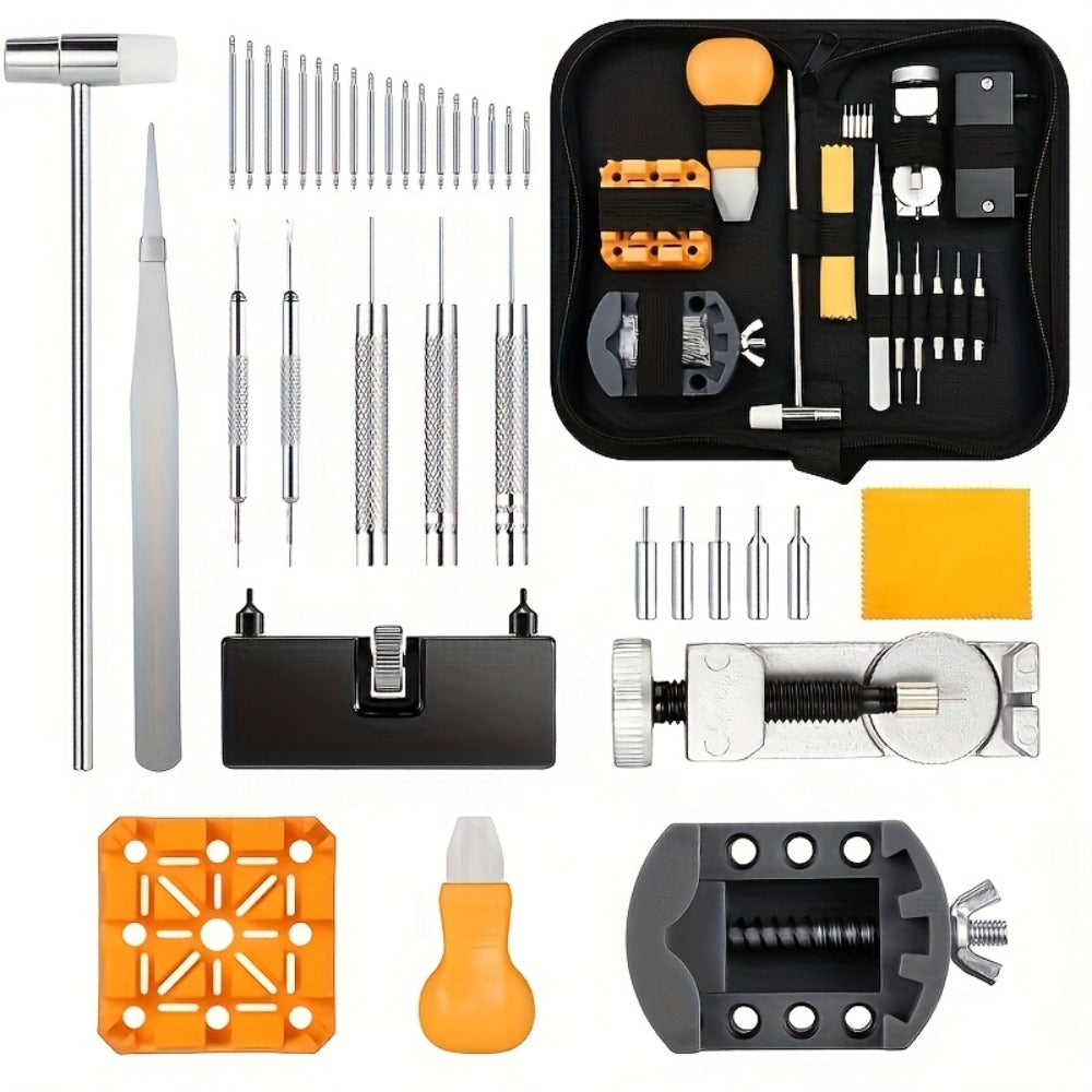 Fashion Watch - Repair Tool Kit 72pcs Professional Watchmaker Set with Case Opener, Case - product detail view 3