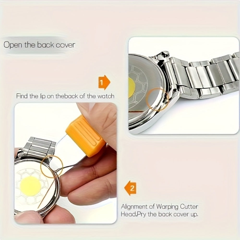 Fashion Watch - Repair Tool Kit 72pcs Professional Watchmaker Set with Case Opener, Case - product detail view 4