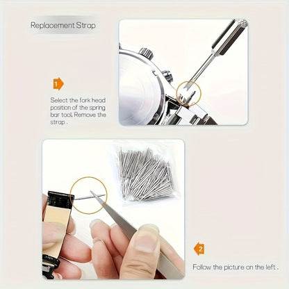 Fashion Watch - Repair Tool Kit 72pcs Professional Watchmaker Set with Case Opener, Case - product detail view 8