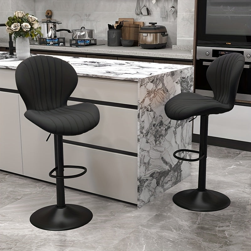 Bar Stool shown in the Black, Set Of 2 option