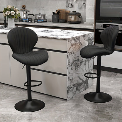 Bar Stool shown in the Black, Set Of 2 option